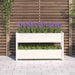 Jardinieră, alb, 112x25x66 cm, lemn masiv de pin - WALTI WALTI