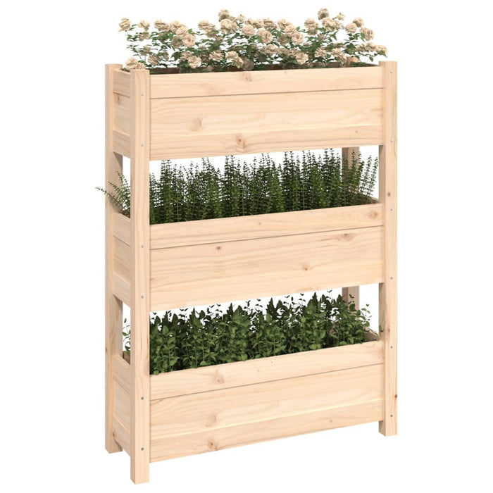 Jardinieră, 77x25x104,5 cm, lemn masiv de pin - WALTI WALTI