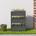 Jardinieră, gri, 77 x 25 x 104,5 cm, lemn masiv de pin - WALTI WALTI