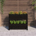 Jardinieră, negru, 77x25x66 cm, lemn masiv de pin - WALTI WALTI