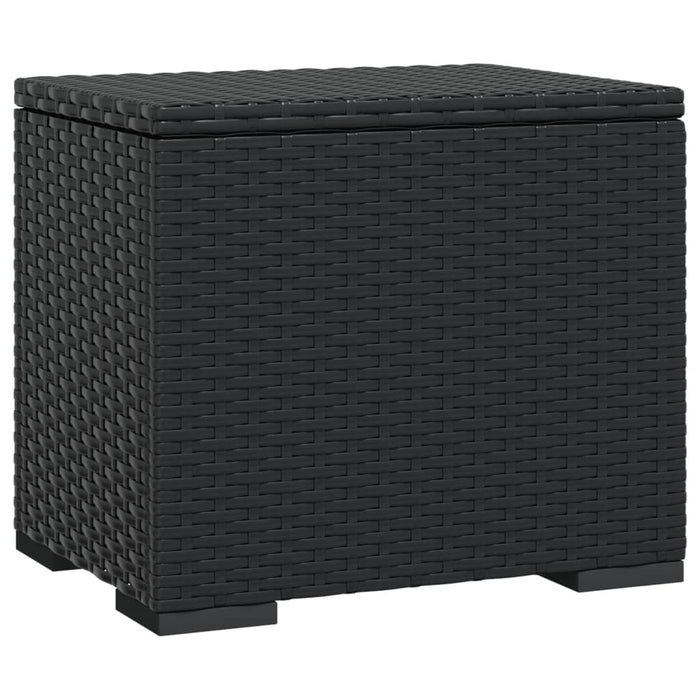 Taburete cu perne, 2 buc., negru, 40x30x40 cm, poliratan - WALTI WALTI
