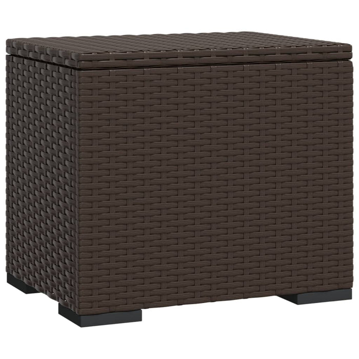 Taburete cu perne, 2 buc, maro, 40x30x40 cm, poliratan - WALTI WALTI