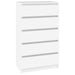 Dulap cu sertar, alb, 60x36x103 cm, lemn prelucrat - WALTI WALTI