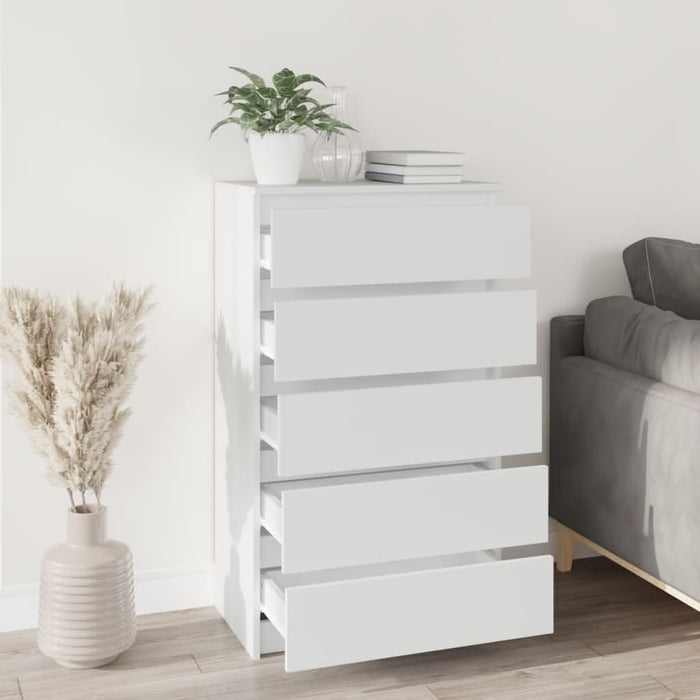 Dulap cu sertar, alb, 60x36x103 cm, lemn prelucrat - WALTI WALTI