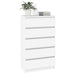 Dulap cu sertar, alb, 60x36x103 cm, lemn prelucrat - WALTI WALTI