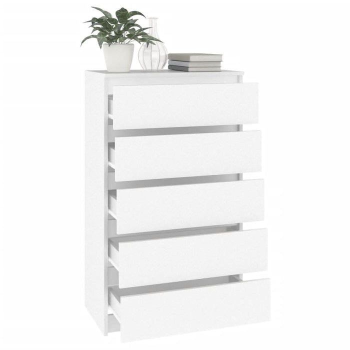 Dulap cu sertar, alb, 60x36x103 cm, lemn prelucrat - WALTI WALTI