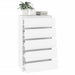 Dulap cu sertar, alb, 60x36x103 cm, lemn prelucrat - WALTI WALTI