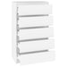 Dulap cu sertar, alb, 60x36x103 cm, lemn prelucrat - WALTI WALTI