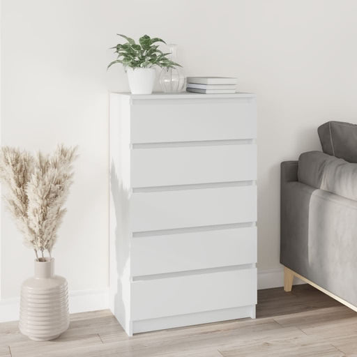 Dulap cu sertar, alb, 60x36x103 cm, lemn prelucrat - WALTI WALTI