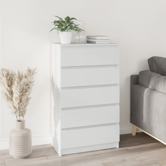 Dulap cu sertar, alb, 60x36x103 cm, lemn prelucrat - WALTI WALTI