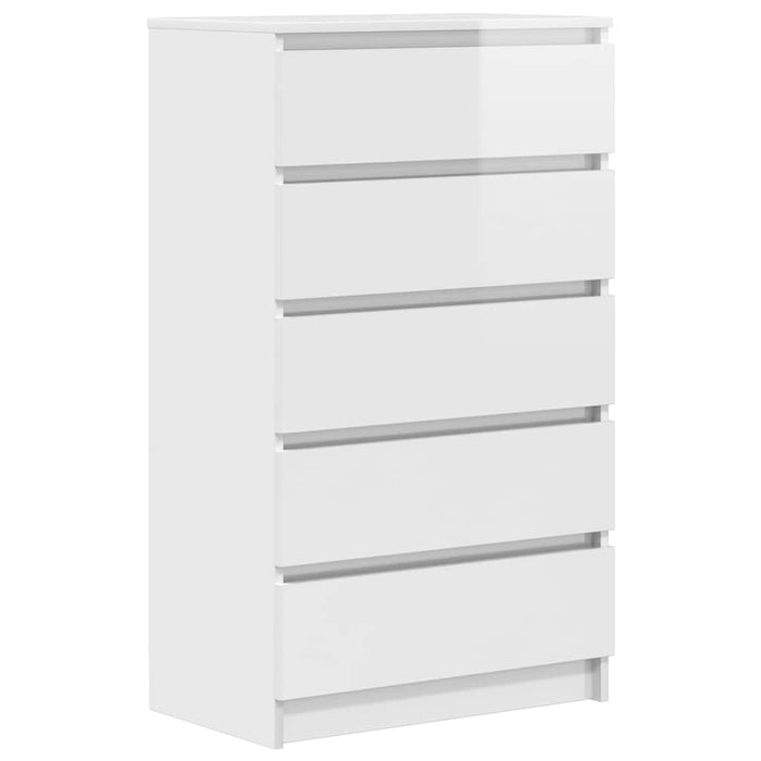 Dulap cu sertar, alb extralucios, 60x36x103 cm, lemn prelucrat WALTI