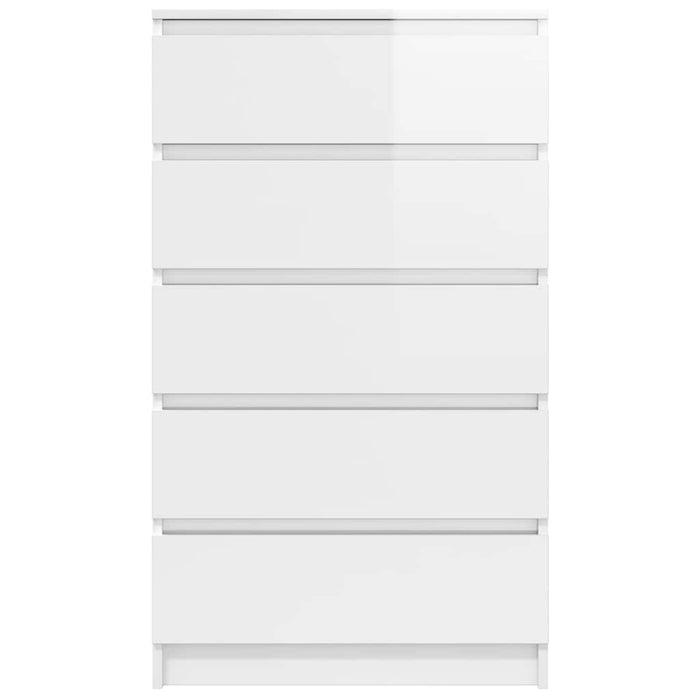 Dulap cu sertar, alb extralucios, 60x36x103 cm, lemn prelucrat WALTI