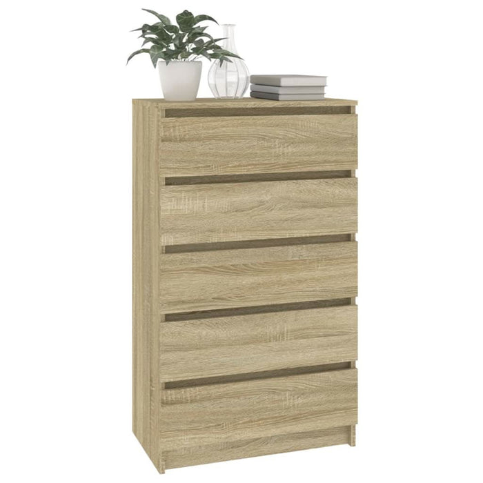 Dulap cu sertar, stejar sonoma, 60x36x103 cm, lemn prelucrat - WALTI WALTI