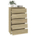 Dulap cu sertar, stejar sonoma, 60x36x103 cm, lemn prelucrat - WALTI WALTI