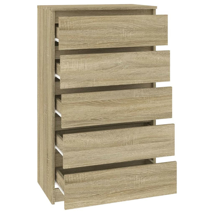 Dulap cu sertar, stejar sonoma, 60x36x103 cm, lemn prelucrat - WALTI WALTI