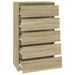 Dulap cu sertar, stejar sonoma, 60x36x103 cm, lemn prelucrat - WALTI WALTI