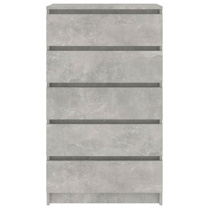 Dulap cu sertare, gri beton, 60x36x103 cm, lemn prelucrat - WALTI WALTI