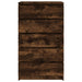 Dulap cu sertar, stejar fumuriu, 60x36x103 cm, lemn prelucrat - WALTI WALTI