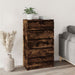 Dulap cu sertar, stejar fumuriu, 60x36x103 cm, lemn prelucrat - WALTI WALTI