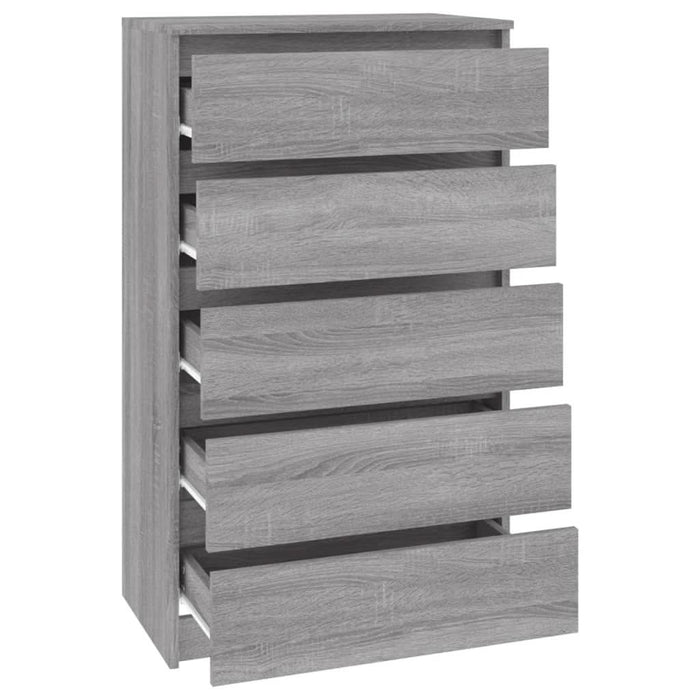 Dulap cu sertar, gri sonoma, 60x36x103 cm, lemn prelucrat - WALTI WALTI
