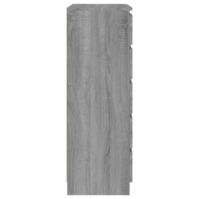 Dulap cu sertar, gri sonoma, 60x36x103 cm, lemn prelucrat - WALTI WALTI