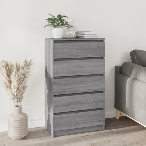 Dulap cu sertar, gri sonoma, 60x36x103 cm, lemn prelucrat - WALTI WALTI