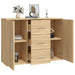 Dulap, stejar sonoma, 91x29,5x65 cm, lemn compozit - WALTI WALTI