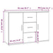 Dulap, stejar sonoma, 91x29,5x65 cm, lemn compozit - WALTI WALTI