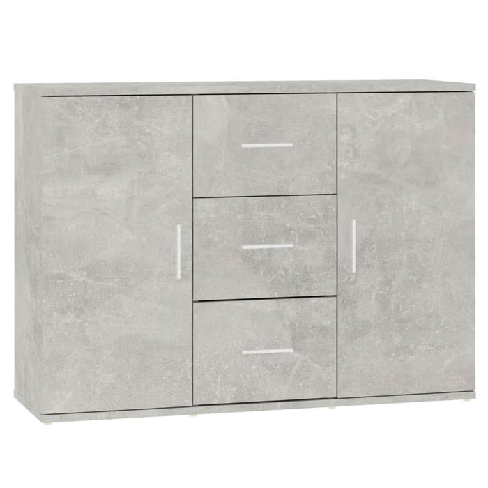 Servantă, gri beton, 91x29,5x65 cm, lemn prelucrat - WALTI WALTI