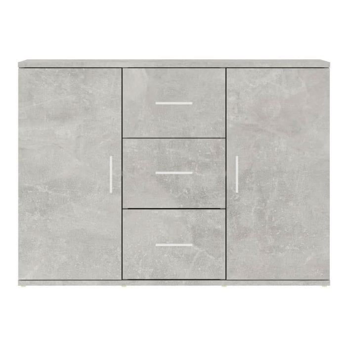 Servantă, gri beton, 91x29,5x65 cm, lemn prelucrat - WALTI WALTI