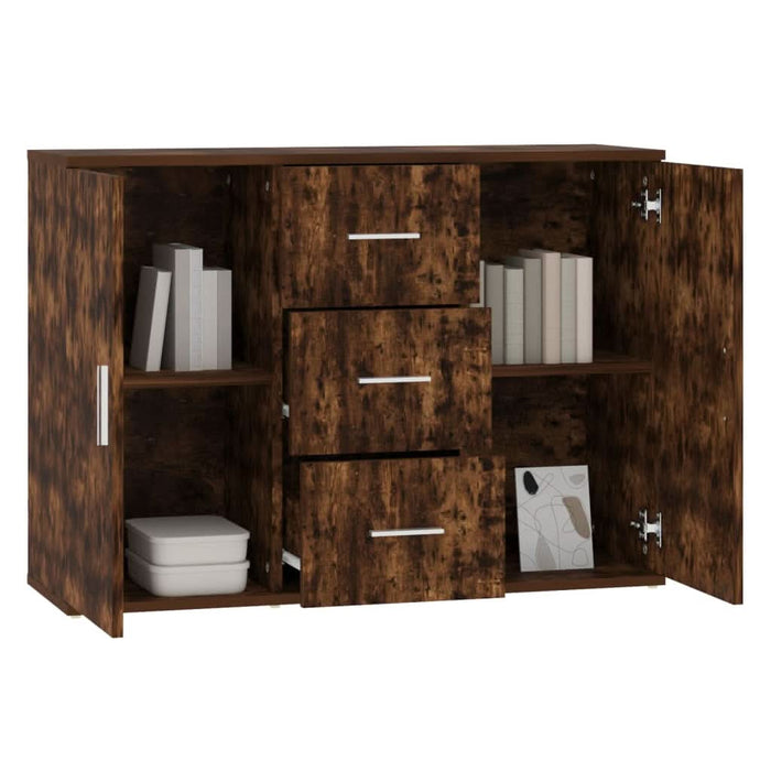 Dulap, stejar fumuriu, 91x29,5x65 cm, lemn compozit - WALTI WALTI