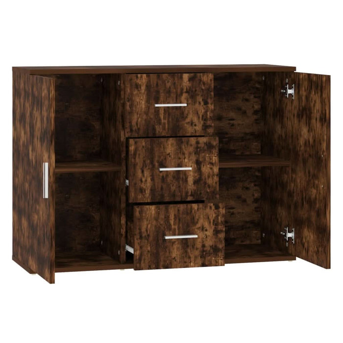 Dulap, stejar fumuriu, 91x29,5x65 cm, lemn compozit - WALTI WALTI