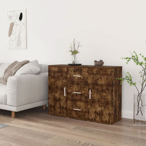 Dulap, stejar fumuriu, 91x29,5x65 cm, lemn compozit - WALTI WALTI