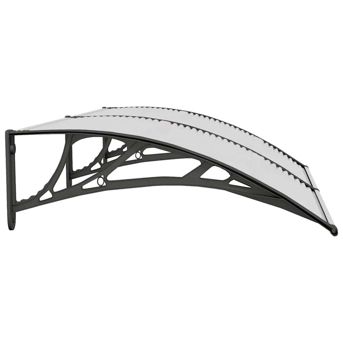 Copertină de ușă, negru și transparent, 150x75 cm, policarbonat - WALTI WALTI