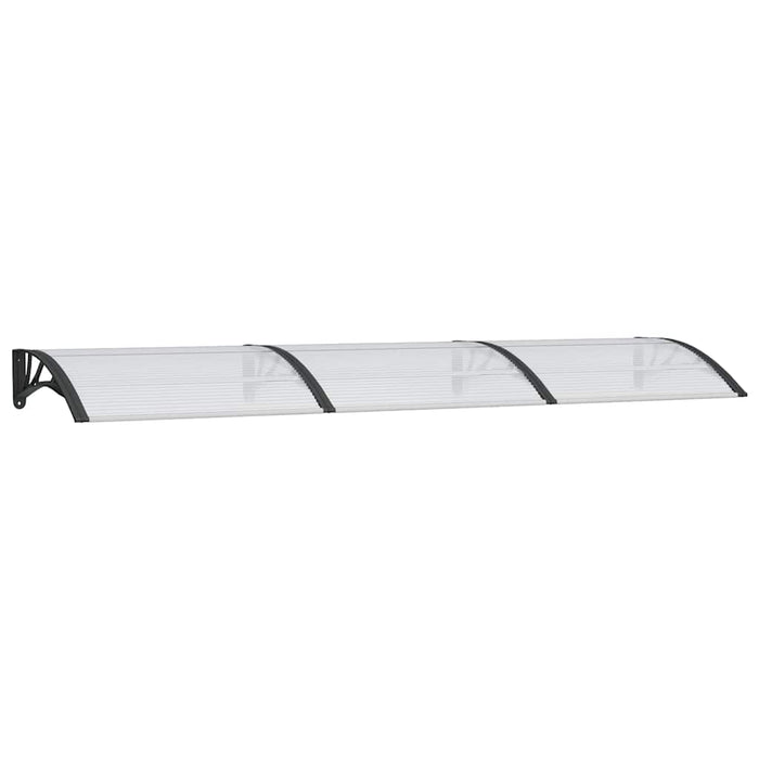 Copertină de ușă, negru și transparent, 300x75 cm, policarbonat WALTI