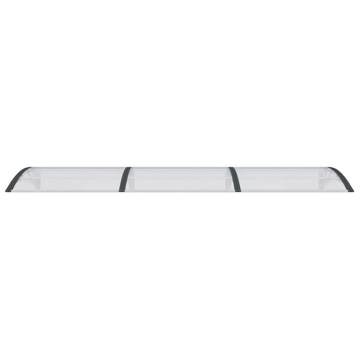 Copertină de ușă, negru și transparent, 300x75 cm, policarbonat WALTI