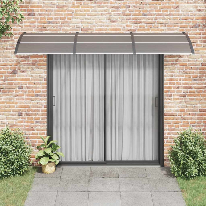 Copertină de ușă, negru, 300x75 cm, policarbonat WALTI
