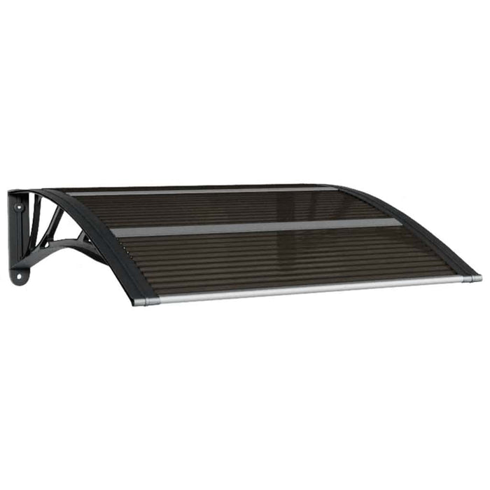 Copertină de ușă neagră 80x75 cm, policarbonat WALTI