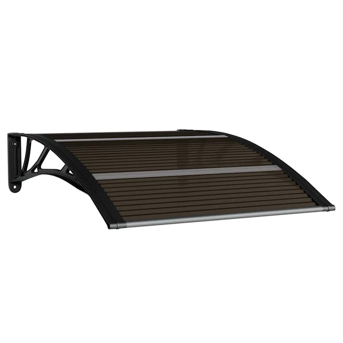 Copertină de ușă neagră 100x75 cm, policarbonat WALTI