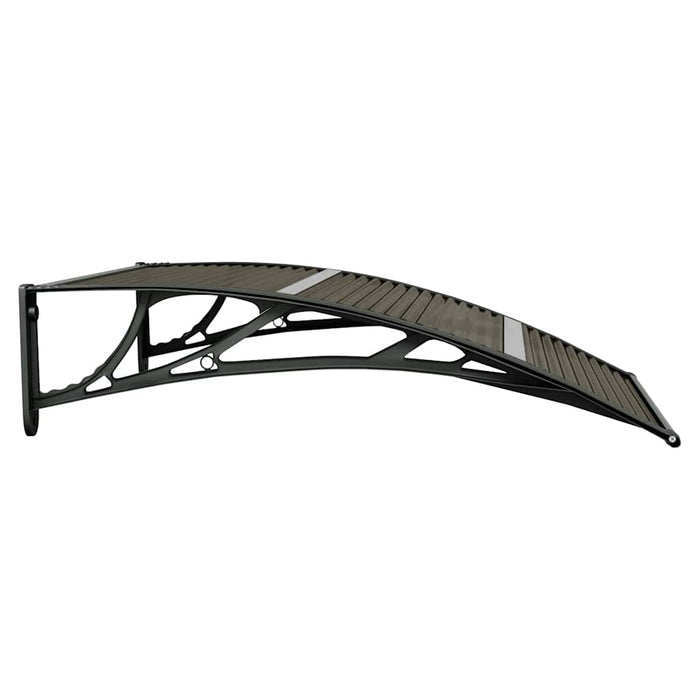 Copertină de ușă neagră 100x75 cm, policarbonat WALTI
