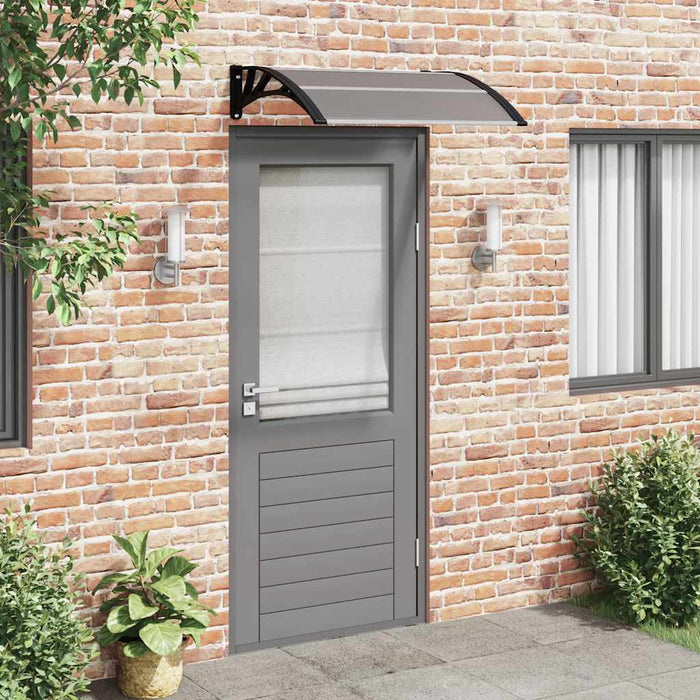 Copertină de ușă neagră 100x75 cm, policarbonat WALTI