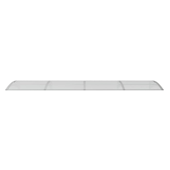 Copertină de ușă, gri și transparent, 350x75 cm, policarbonat WALTI