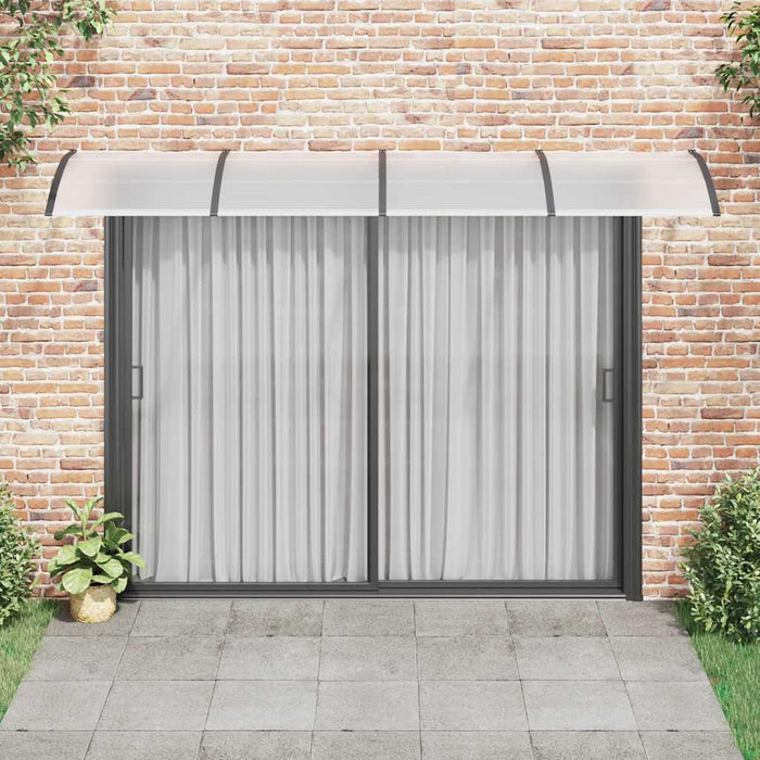Copertină de ușă, negru, 350x100 cm, policarbonat - WALTI WALTI