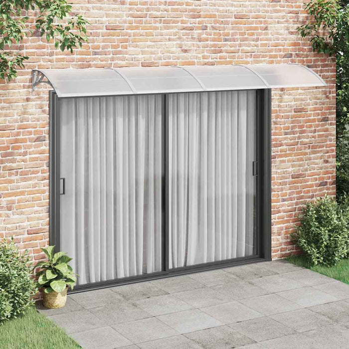 Copertină de ușă gri 350x100 cm policarbonat - WALTI WALTI