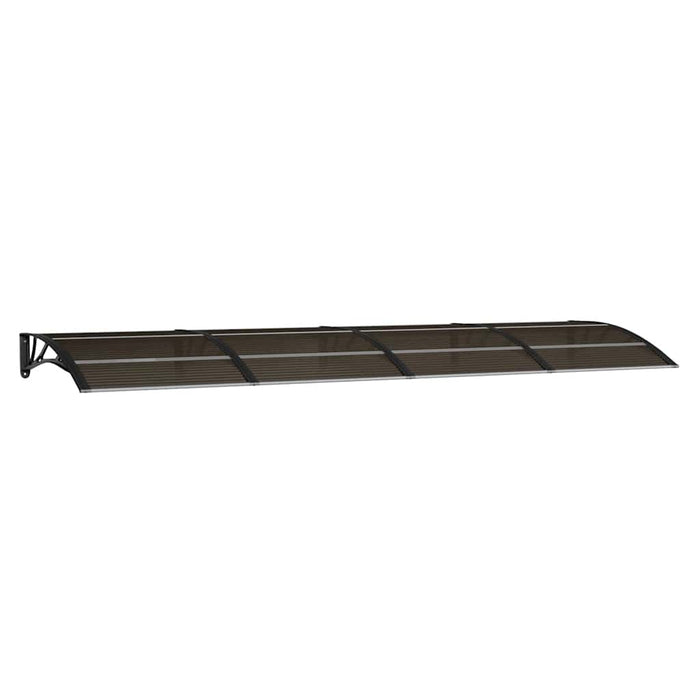 Copertină de ușă neagră 350x100 cm, policarbonat WALTI