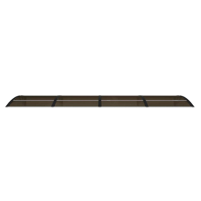 Copertină de ușă neagră 350x100 cm, policarbonat WALTI