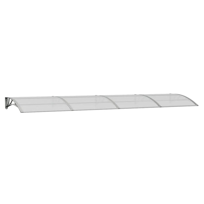 Copertină de ușă gri 400x100 cm policarbonat - WALTI WALTI