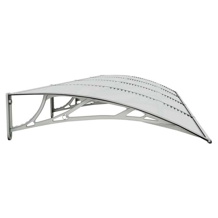 Copertină de ușă gri 400x100 cm policarbonat - WALTI WALTI