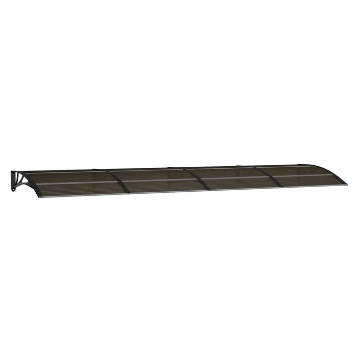 Copertină de ușă neagră 400x100 cm, policarbonat WALTI
