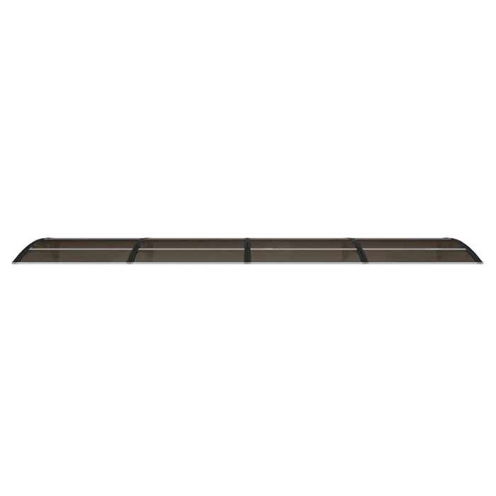 Copertină de ușă neagră 400x100 cm, policarbonat WALTI